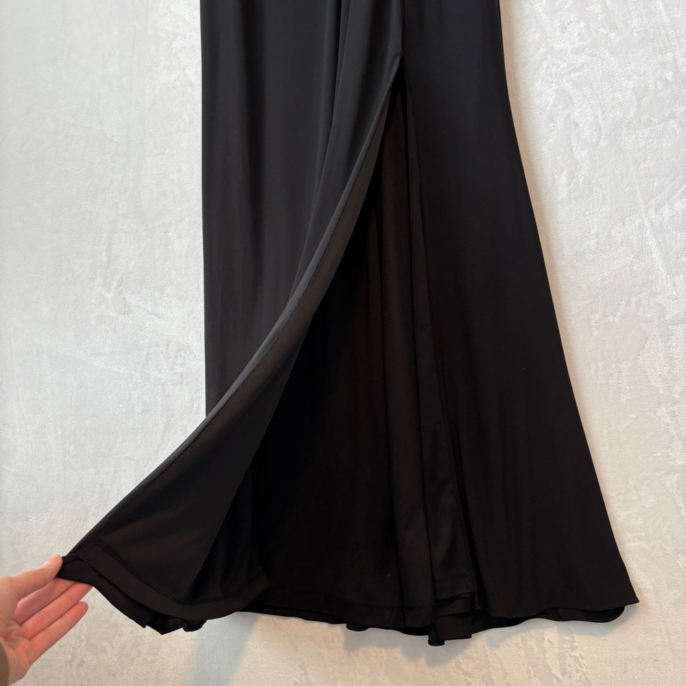 BHLDN Black Maxi Dress with Cape Sleeves - Picture 5 of 11